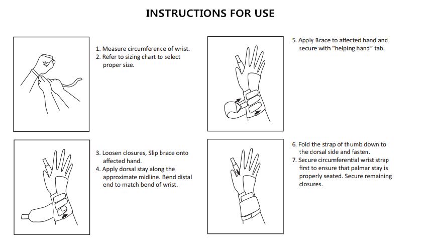 Instructions For Use The Wrist Stabilizer