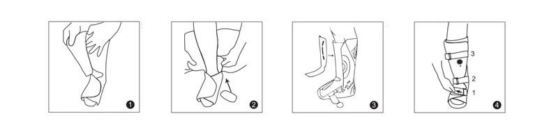 New Short Power Walker Boot Instructions